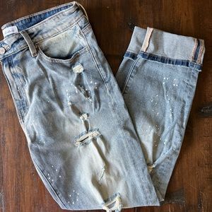 KanCan Paint Splatter Jeans